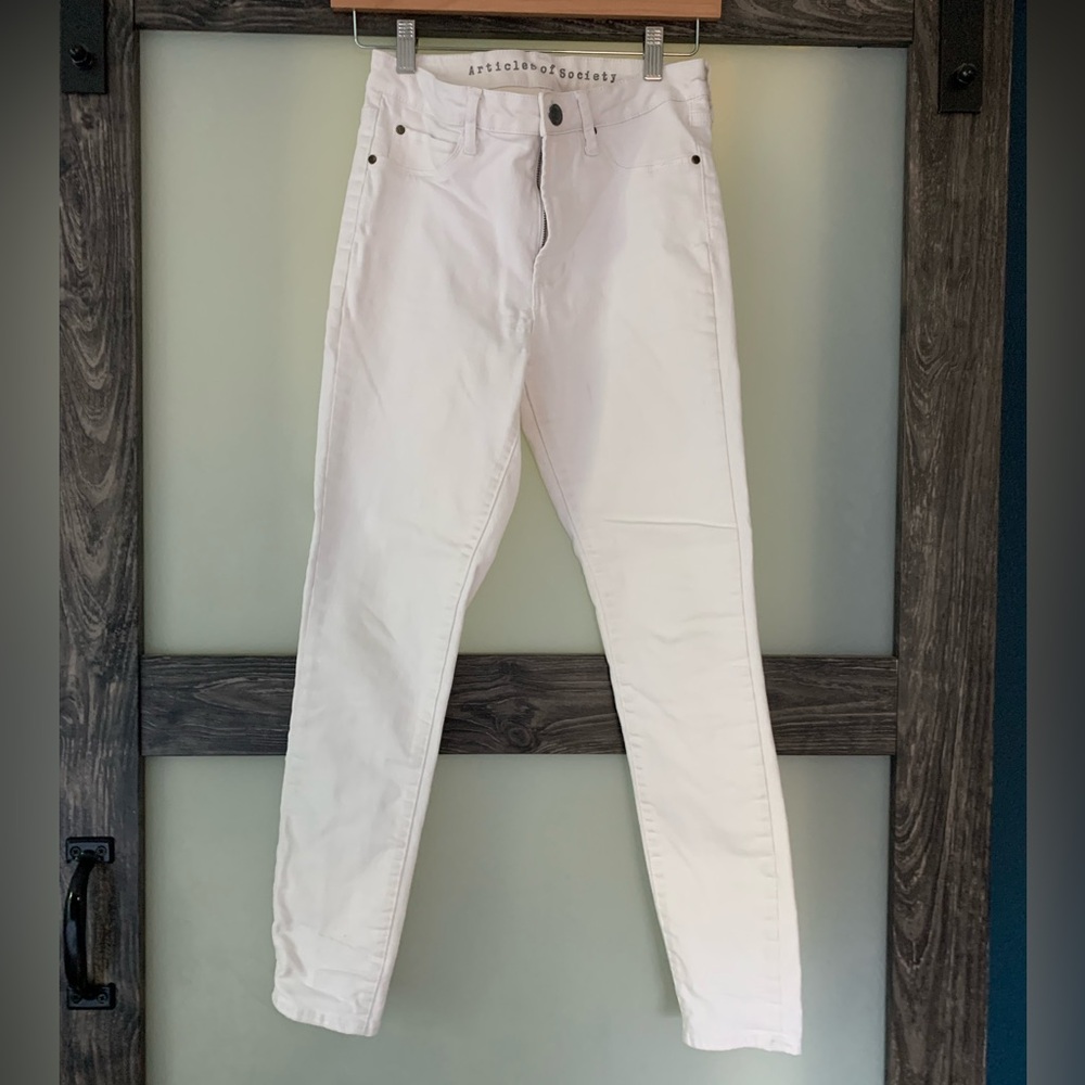 Articles of Society Skinny White Jeans